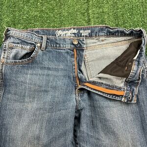 Wrangler Retro Men's Jeans Relaxed Bootcut Medium Wash 38x30 Stretch Denim